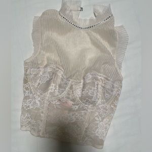 Victoria’s Secret High Neck corset bra top new